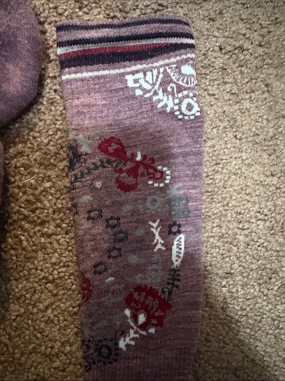 Smartwool socks- Knee-High Floral Pattern - Picture 4 of 4